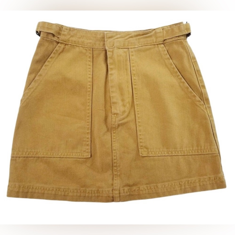 Day to Day BLU PEPPER Mustard Color Skirt With Pockets